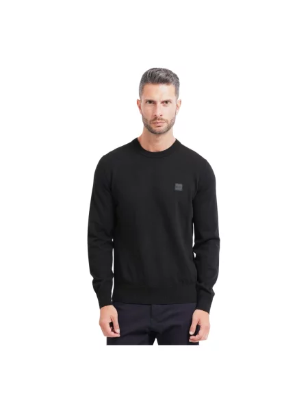 BOSS Sweter Kanovano_S czarny