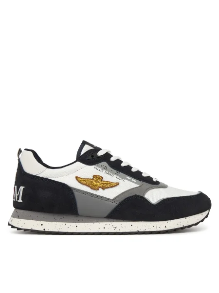 Pánske topánky Aeronautica Militare multicolor blue/white sivá