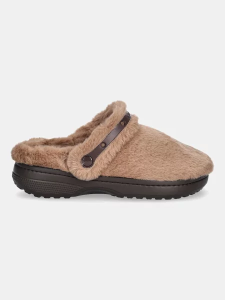 Классические тапочки Crocs коричневые