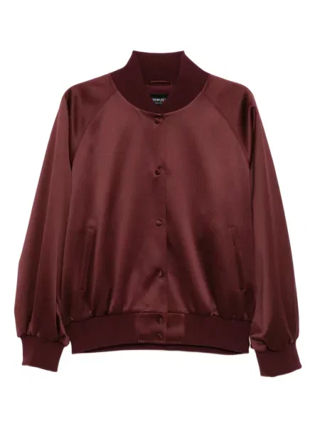 Satynowy kurtka bomber Cynthia Rowley czerwony