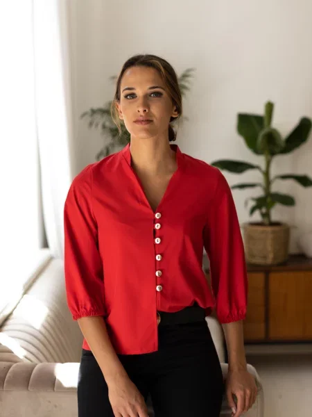 Bluza Last Past Now rdeča