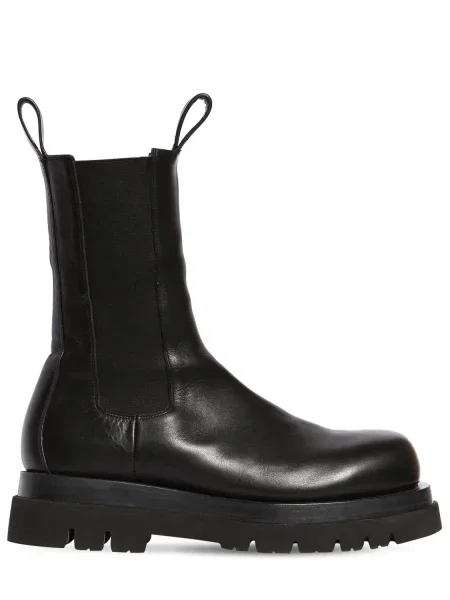 Kožené chelsea boots Bottega Veneta Lug čierna