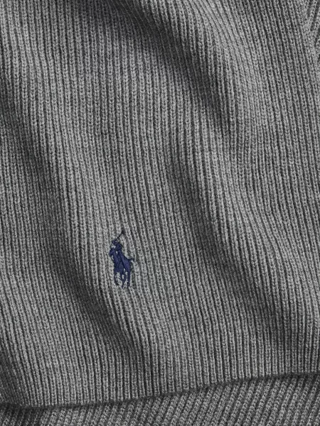 Scurt șapcă Polo Ralph Lauren cu broderie din jerseu maro