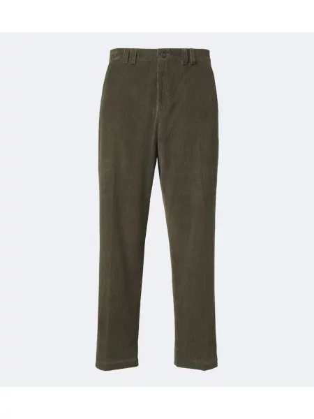 Pantaloni Canali de catifea cord verde