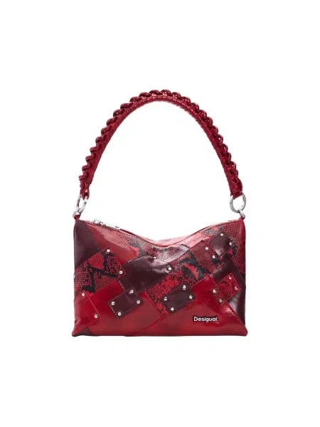 Desigual Torba za čez ramo rdeča / burgund črna