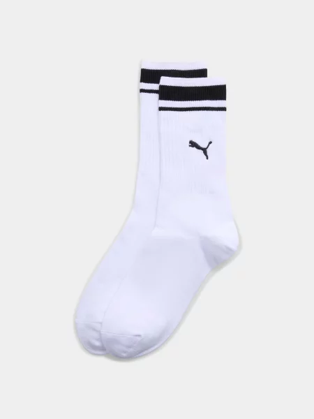 PUMA Unisex Heritage Stripe Шкарпетки Унісекс Комбінований верх білий