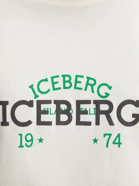 Футболка Iceberg с принтом бежевая