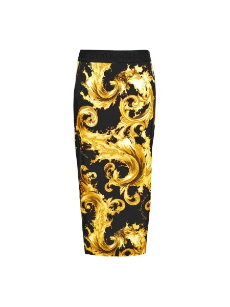 Spódnica jeansowa Versace Jeans Couture czarna