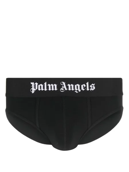Raštuotos kelnaitės Palm Angels juoda