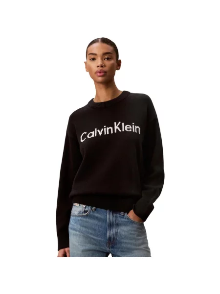 Pulover Calvin Klein Jeans negru