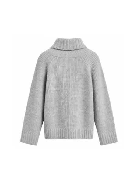 Sweter z golfem Sand do golfa szary