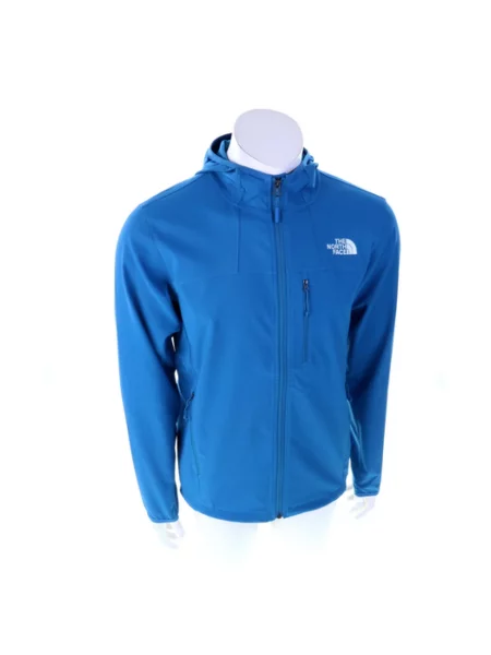 Bluza z kapturem The North Face softshell niebieska