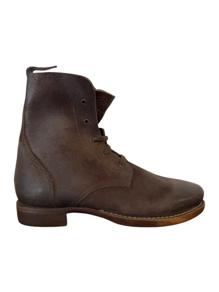 Botki Astorflex skórzane brązowe