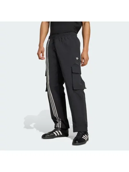 Kalhoty Front Stripes Woven Cargo černé