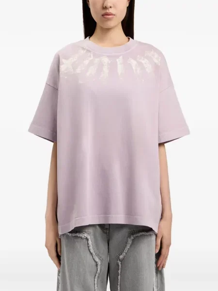 Tricou Palm Angels cu autograf violet