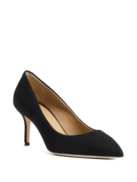 Pantofi cu toc Giuseppe Zanotti din piele de căprioară negru