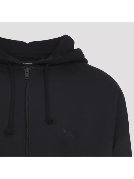 Dzianinowa bluza z kapturem Y-3 czarna