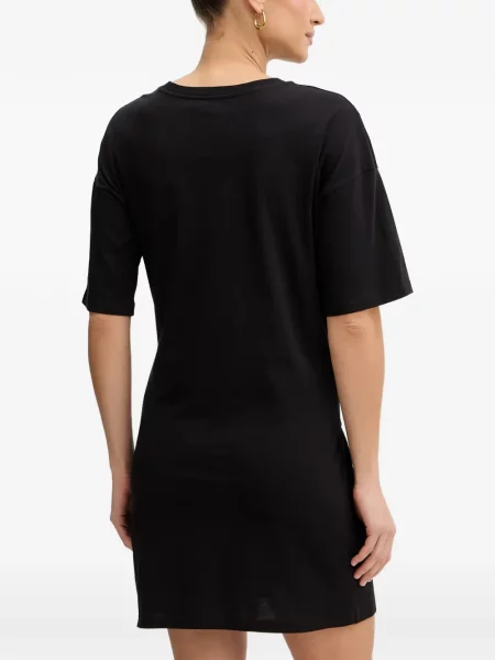 Μίνι φόρεμα Armani Exchange γραβάτες με αυτόγραφο μαύρο