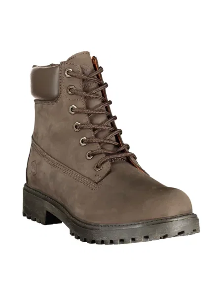 Buty do kostki Lumberjack skórzane brązowe