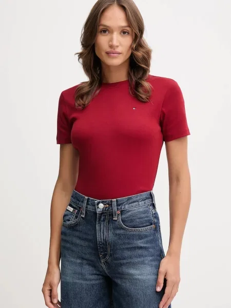 Тениска Tommy Hilfiger червено