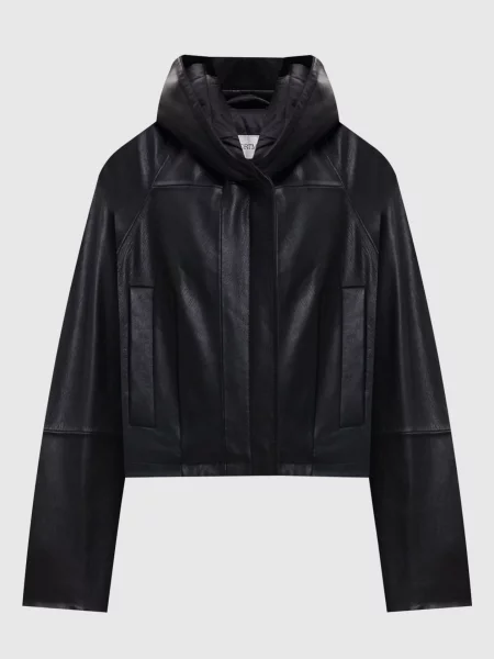 Кожаная куртка Max Mara Sportmax черная
