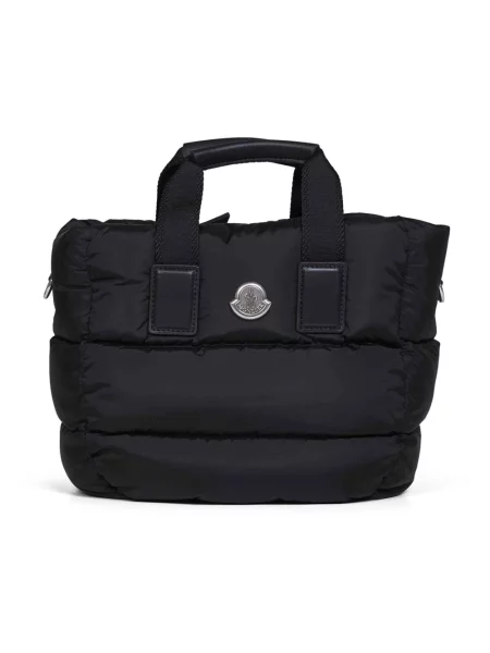 Shopperka Moncler skórzana czarna