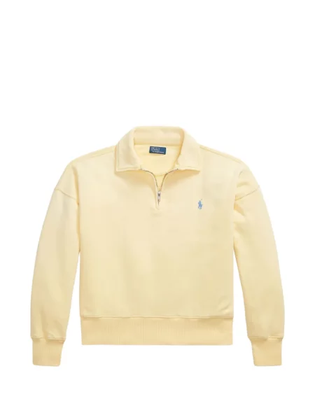 Хавлиени препасан карирана риза Polo Ralph Lauren синьо