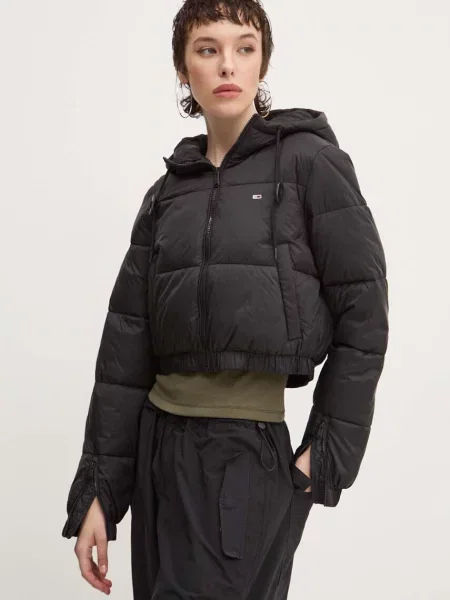 Tommy Jeans geaca negru