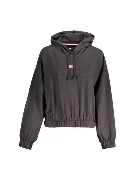 Bluza z kapturem Tommy Hilfiger z kapturem czarna