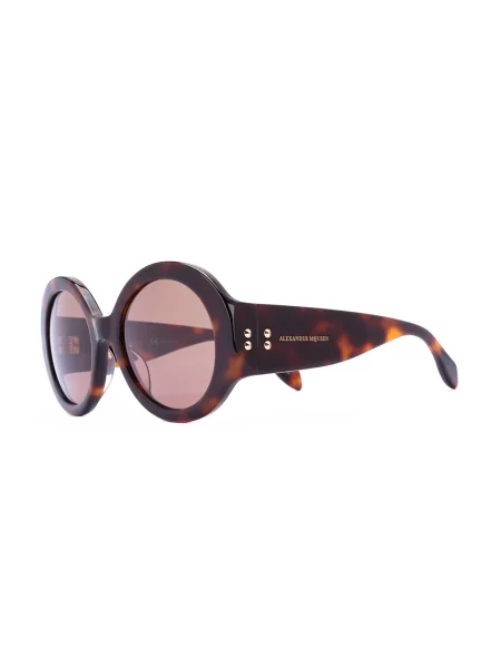 Mini sluneční brýle Alexander Mcqueen Eyewear hnědé