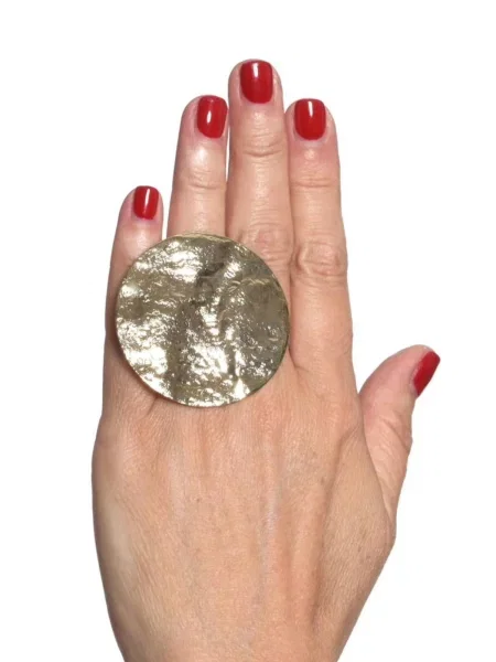 Inele Golden sun anello placcato oro auriu