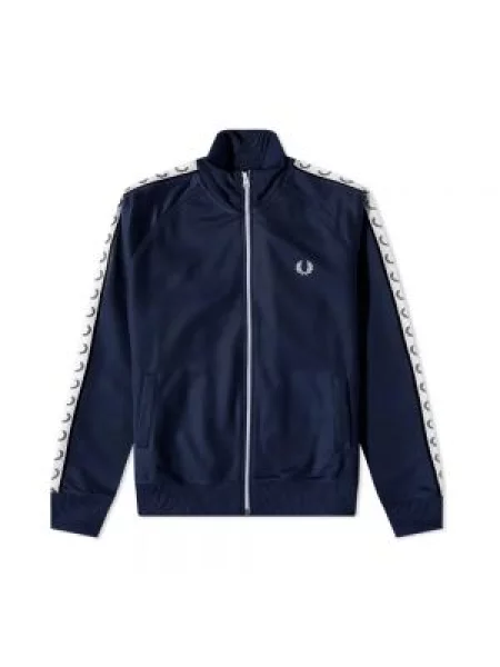 Bluza FRED PERRY Taped Track Jacket Carbon Blue M niebieska