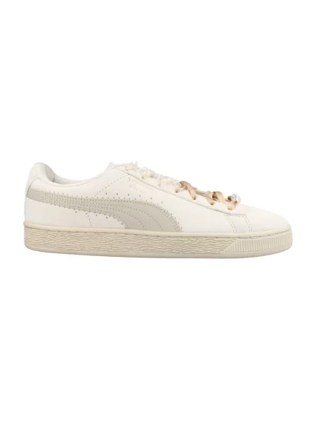 Semišové tenisky Puma Yellow biela