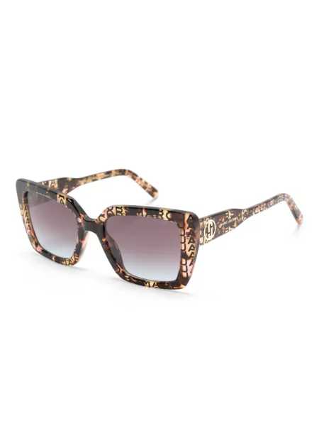 Saulės akiniai Marc Jacobs Eyewear su autografu ruda