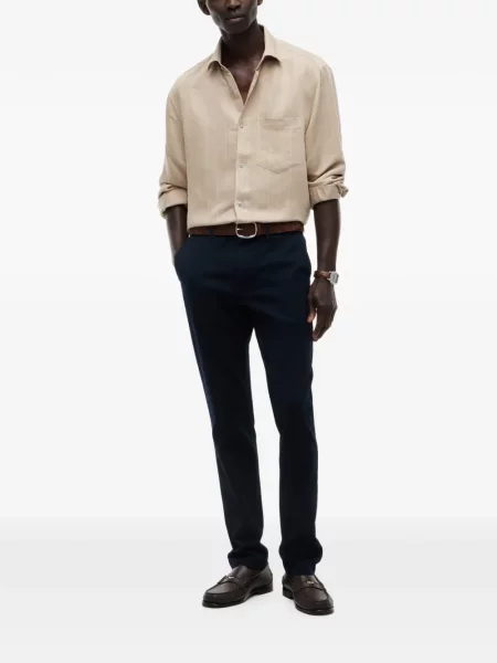 Chino hlače Tommy Hilfiger s autogramom plava