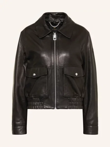 Belstaff Kožená Bunda Raya černá