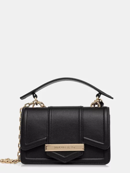 Karl Lagerfeld torebka crossbody skórzana K/NOVA czarna