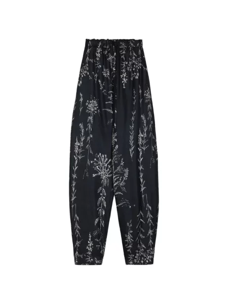 Pantaloni Alysi cu model floral cu imagine negru