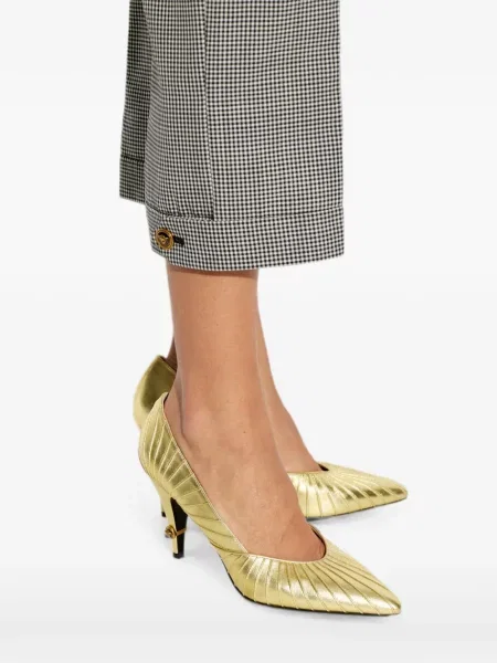 Кожени полуотворени обувки Versace