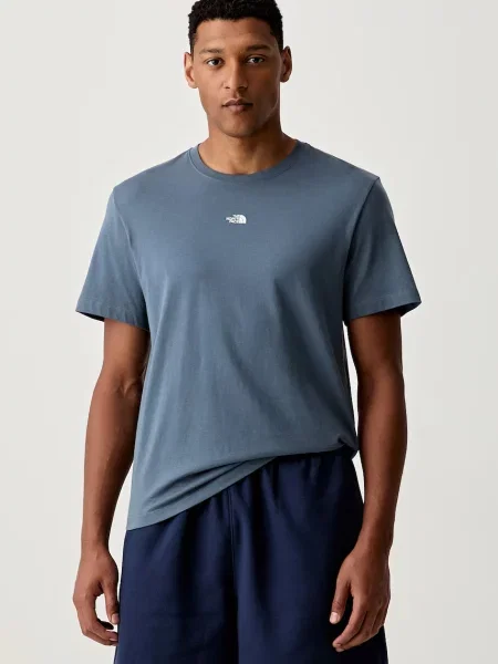 The North Face T-shirt Essential Center Logo niebieska