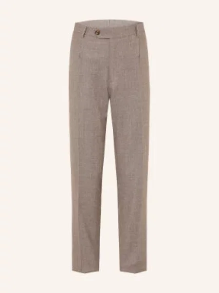Fioroni Spodnie Flanelowe O Kroju Extra Slim Fit grau szare