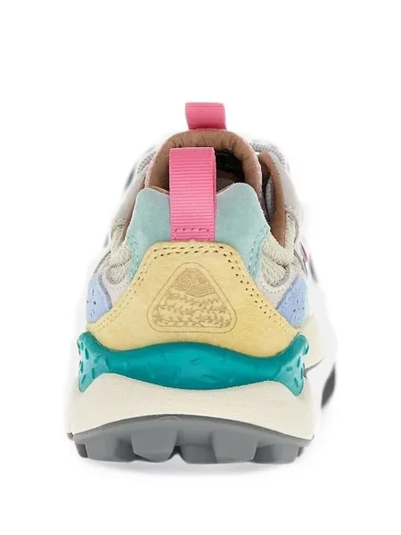 Szarvasbőr virágos sneaker Flower Mountain fehér