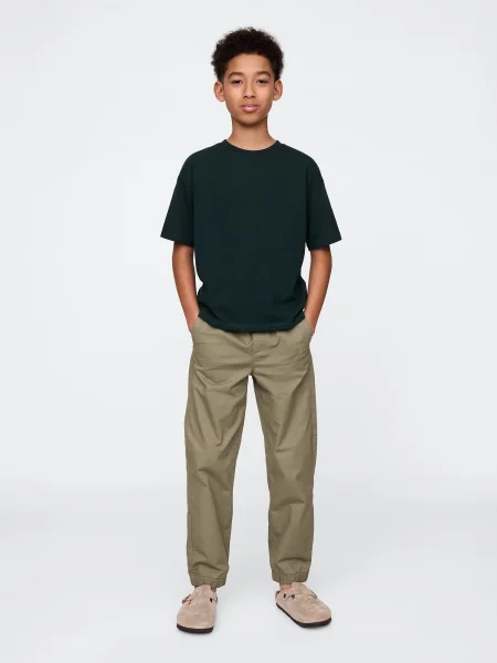 Pantaloni de jogging copii Gap verde