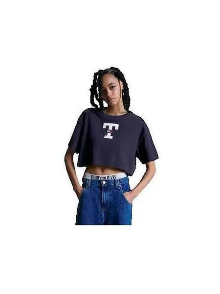 Denim ruha Tommy Jeans kék