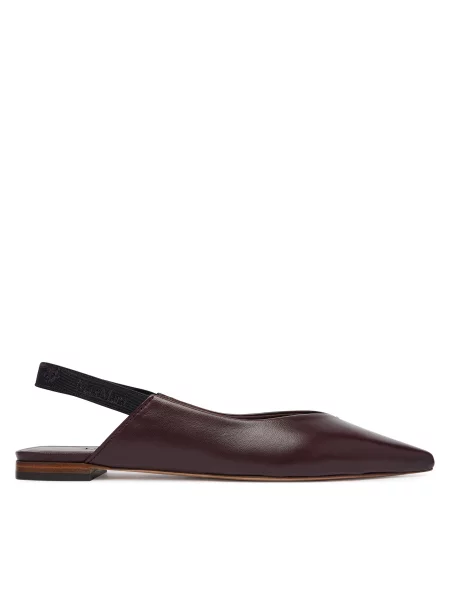 Max Mara Balerinke Mxacrea Bordo rdeča