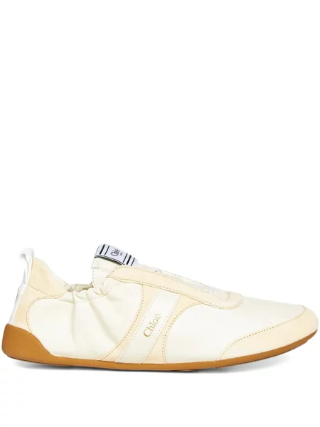 Sneakerși Chloé cu șireturi din dantelă