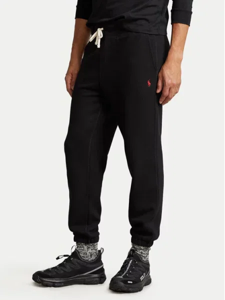 Dzianinowe spodnie dresowe Ralph Lauren czarne
