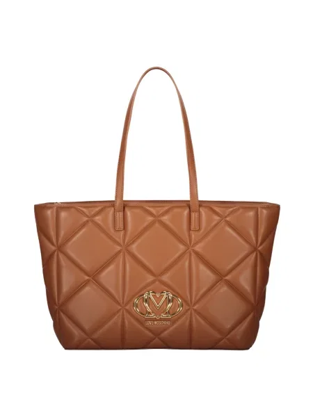 Shopperka Love Moschino biznesowa brązowa