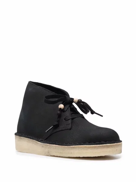 Δερμάτινα desert boots Clarks Originals με κορδόνια μαύρο