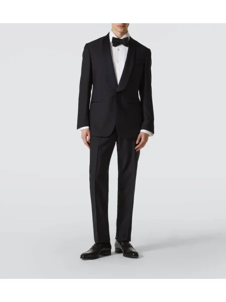 Gyapjú öltöny Thom Sweeney kék